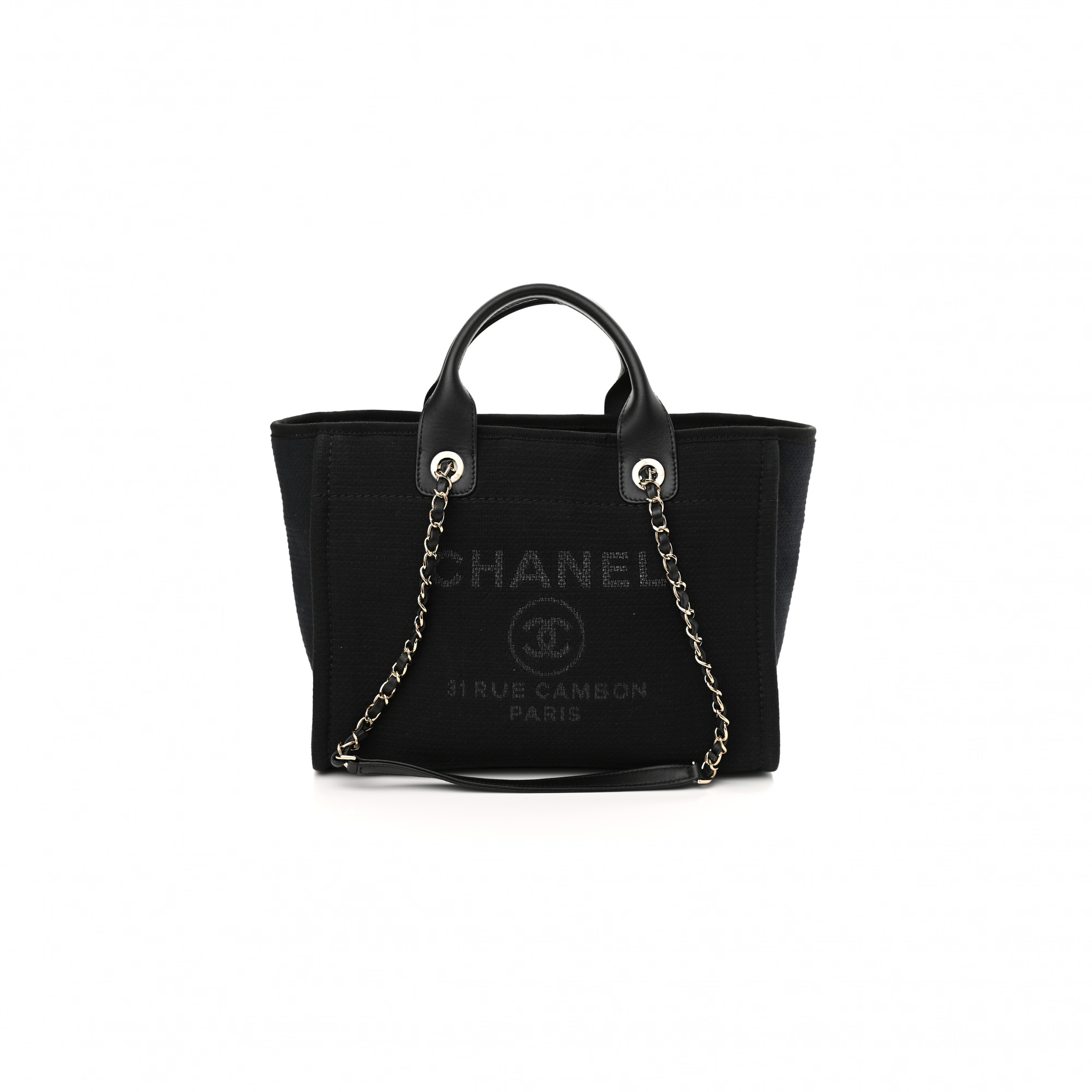 CHANEL TOTE CANVAS & GOLD-TONE METAL AS3351 (34*26*15cm)